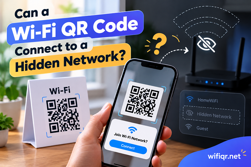 Can a Wi-Fi QR Code Connect to a Hidden Network?