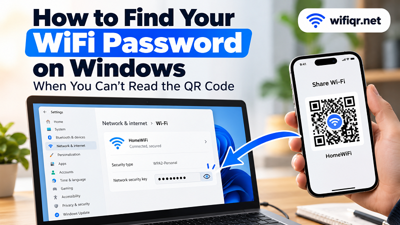 How to Find Your WiFi Password on Windows - WifiQR.net How to Find Your WiFi Password on Windows - WifiQR.net
