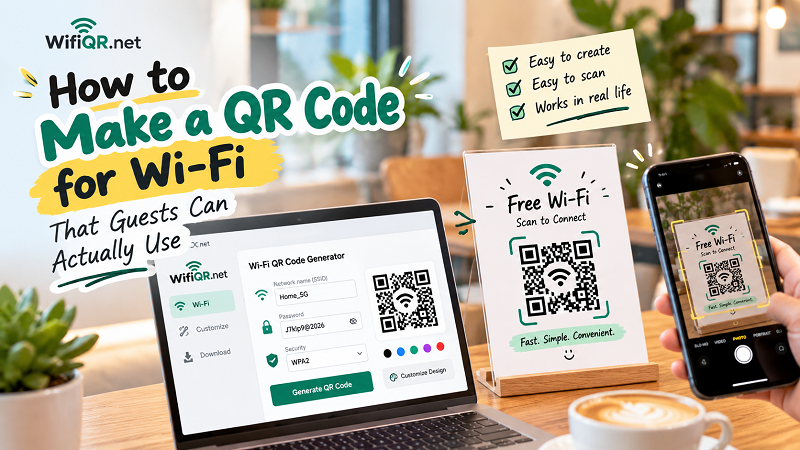 How to Make a QR Code for Wi-Fi That Actually Works - WifiQR.net How to Make a QR Code for Wi-Fi That Actually Works - WifiQR.net