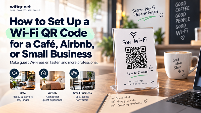 How to Set Up a Wi-Fi QR Code for a Café, Airbnb, or Small Business