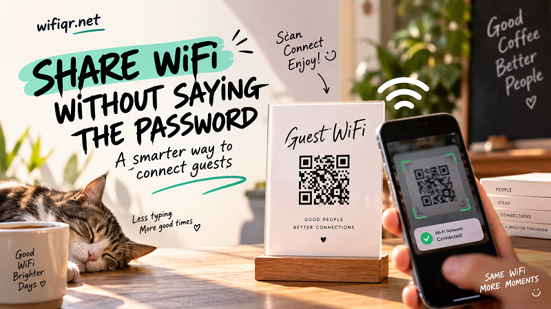 How to Share WiFi Without Saying the Password - WifiQR.net