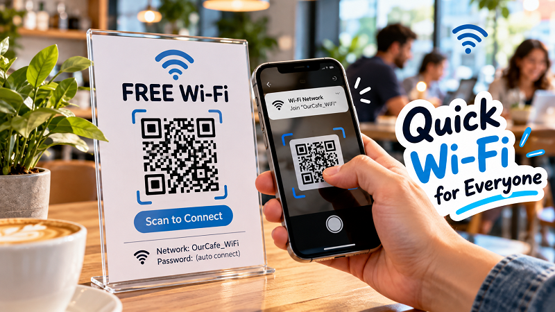 When Wi-Fi Gets Busy: Make Guest Connections Easier - WifiQR.net