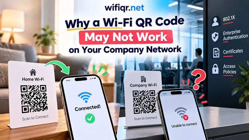Why Wi-Fi QR Codes Fail on Company Networks