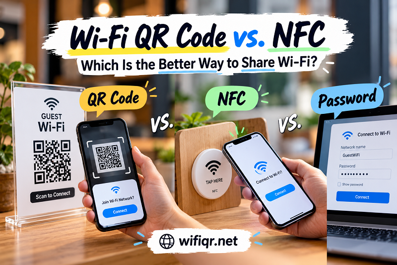 Wi-Fi QR Code vs. NFC: Which Is Better for Sharing Wi-Fi?