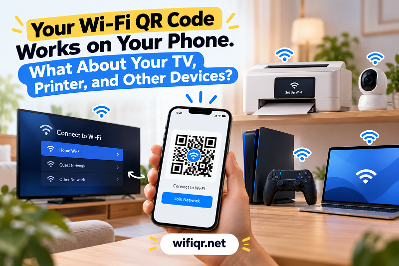 Wi-Fi QR Codes and Devices That Can't Scan Them