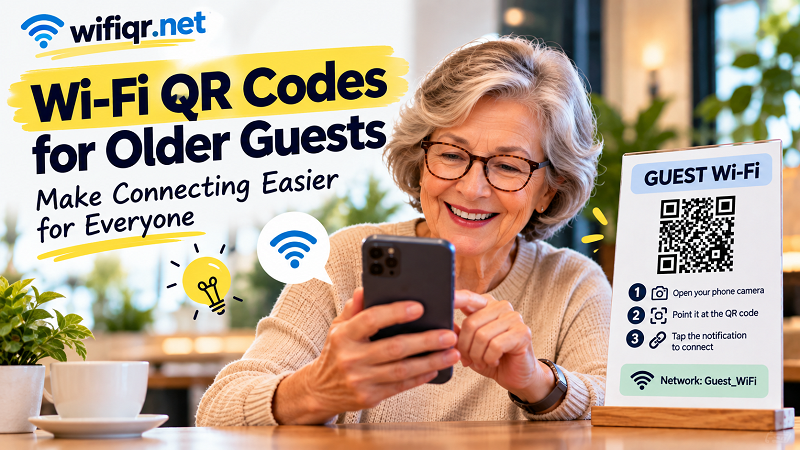 Wi-Fi QR Codes for Older Guests: Make Connecting Easier