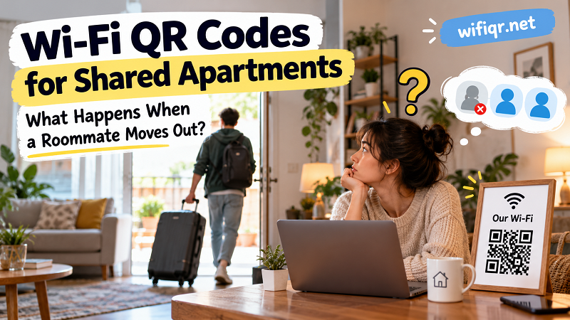 Wi-Fi QR Codes for Shared Apartments: Roommate Moves Out