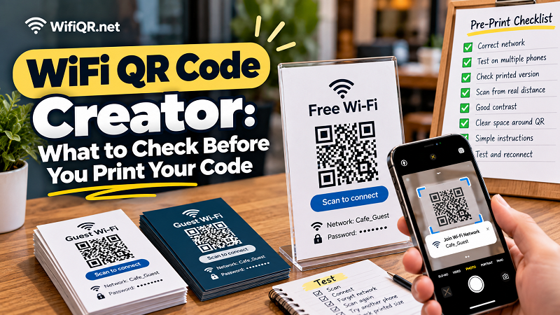 WiFi QR Code Creator: What to Check Before You Print - WifiQR.net