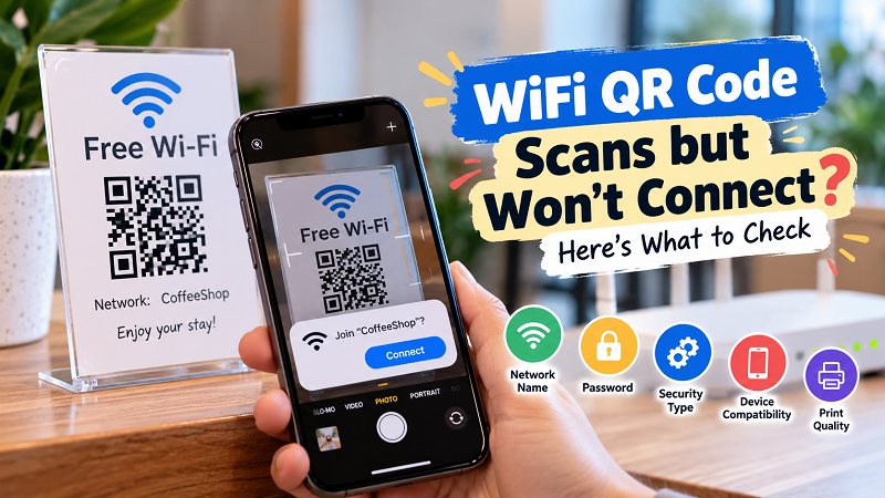 WiFi QR Code Scans but Won’t Connect? Try These Fixes - WifiQR.net WiFi QR Code Scans but Won’t Connect? Try These Fixes - WifiQR.net