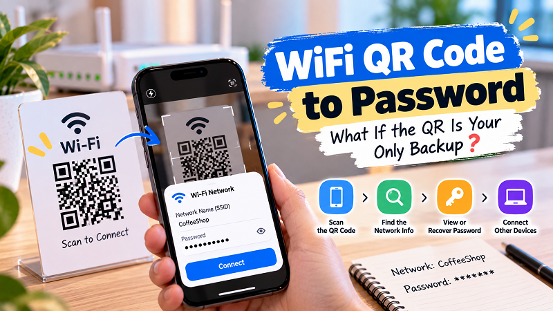 WiFi QR Code to Password: What If the QR Is Your Only Backup? - WifiQR.net WiFi QR Code to Password: What If the QR Is Your Only Backup? - WifiQR.net