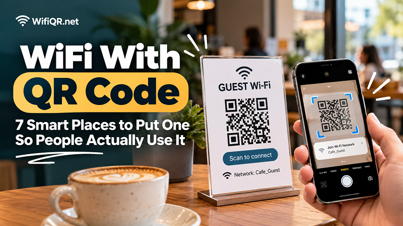 WiFi With QR Code: 7 Smart Places to Put One - WifiQR.net WiFi With QR Code: 7 Smart Places to Put One - WifiQR.net